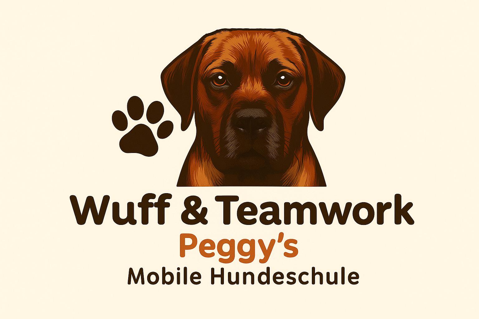 Wuff & Teamwork – Peggy's Mobile Hundeschule Logo